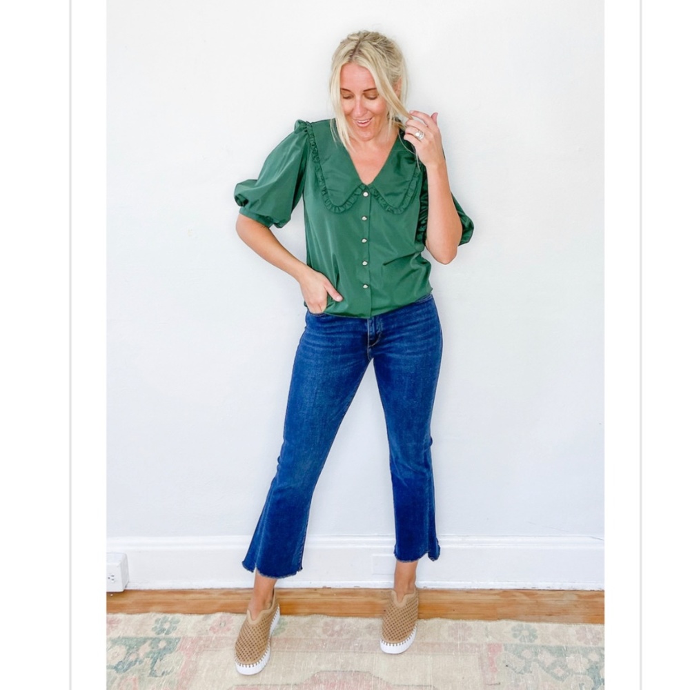 NWT DL1961 Bridget Boot High Rise Instasculpt Crop in Seaside Frayed - size 27